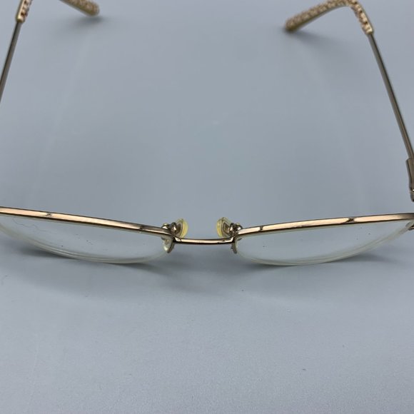 Coach Nadine Taupe Metal Oval Eyeglasses 50-17-135 - Picture 6 of 11